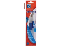 Conjunto de 3 Pinceles LEFRANC&BOURGEOIS ED Grippy Poney 6/10/14 (Azul)
