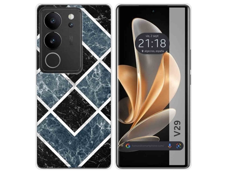Funda Diseño Mármol para Vivo V29 5G TUMUNDOSMARTPHONE Silicona Multicolor
