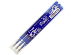 Pack de 3 Recambios Para Bolígrafos PILOT Borrable Frixion B Azul