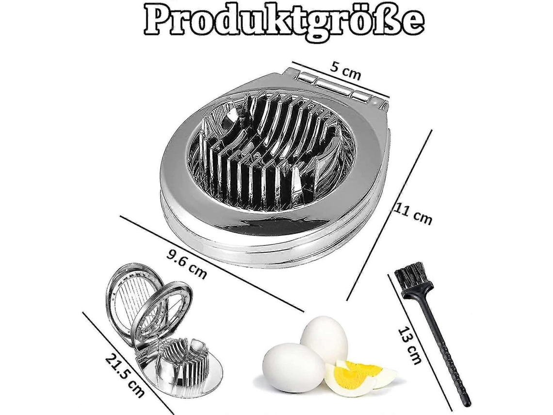 Cortador de huevos de acero inoxidable, 2 en 1 Everley891