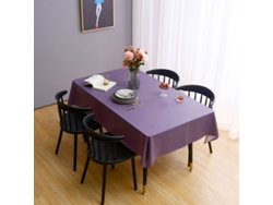 Rebe-mantel Rectangular De Pvc Resistente Al Agua Y Aceite, 60x104 Pulgadas, Morado Uva, Para Mesa De Comedor, Fiesta Y Camping