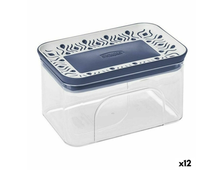 Bote Hermético Azul Plástico (700 ml) (12 Unidades)
