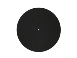 Alfombrilla De Lana Para Tocadiscos Que Reduce La Vibración Y La Estática. Alfombrilla Negra Para Reproductores De Vinilo.