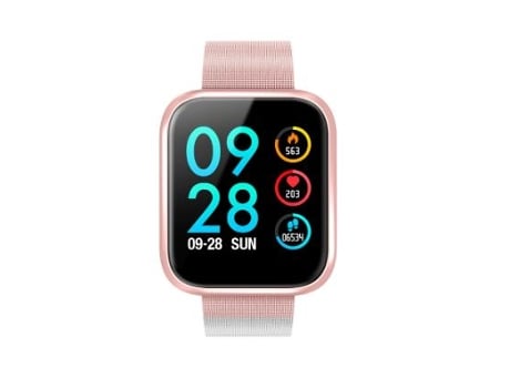 Reloj inteligente: modo multideporte, monitor de salud, resistente al agua IP68 (rosa) VEANXIN