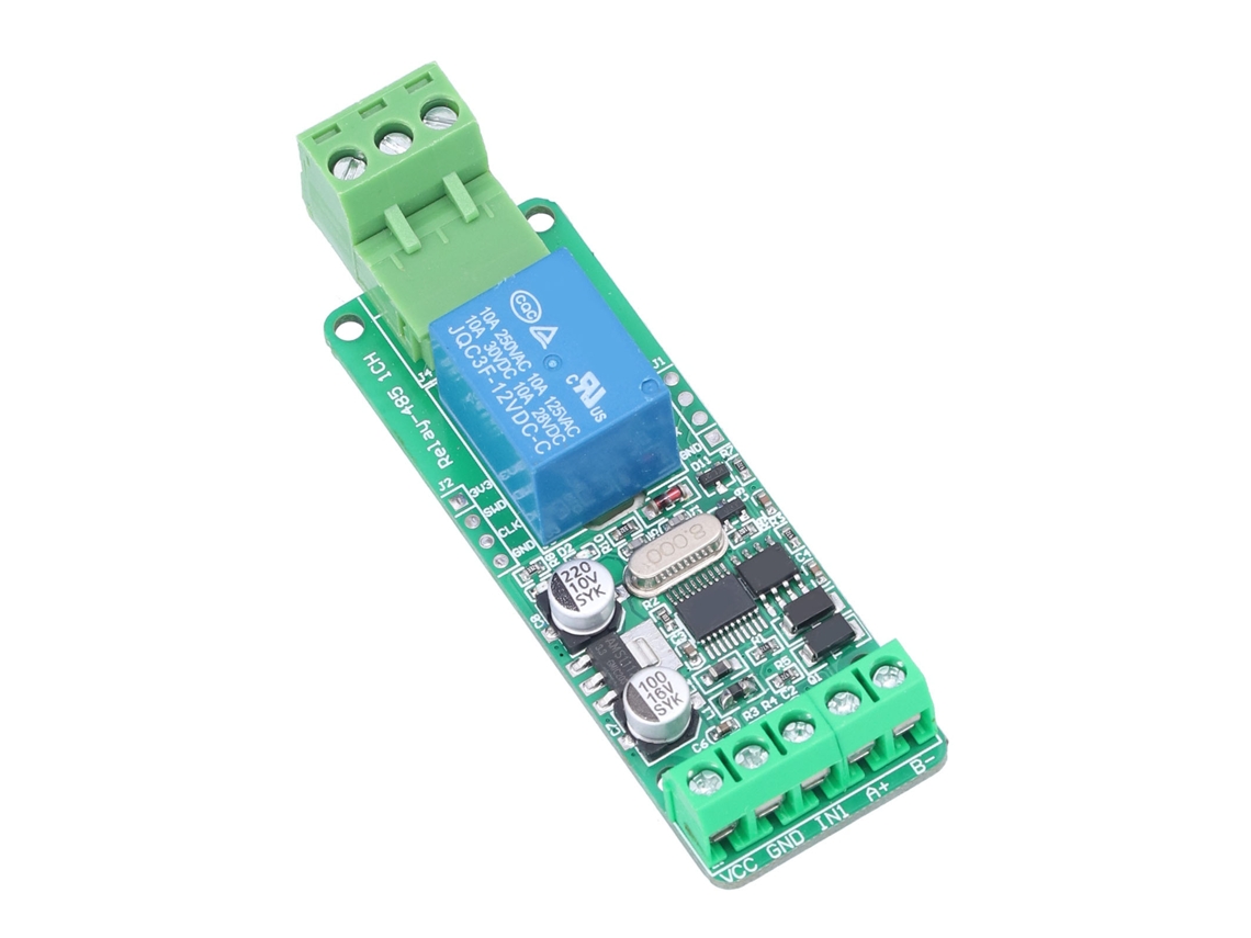 Módulo De Relé De 1 Canal Y 12 V Con Placa De Control De Comunicación Rs485 Ttl