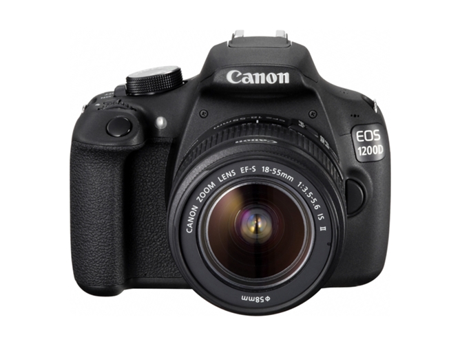 Kit Cámara Réflex CANON 1200D + EF-S 18-55mm (Negro - 18 MP - ISO: 100 a 12800)