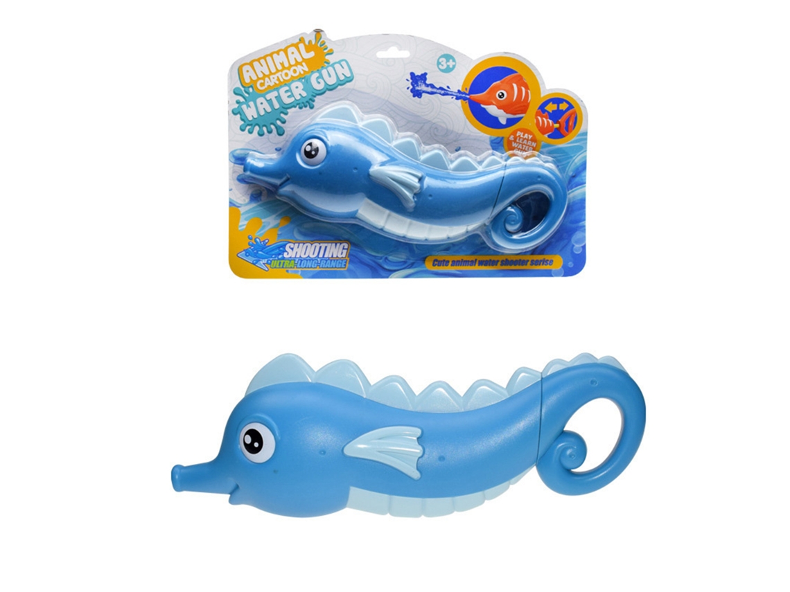 Pistola De Agua Infantil Animada Niños Bebés Verano Playa Piscina Juguete Azul 3