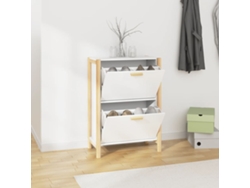 Zapatero Organizador 57,5X33X80 Cm Derivados de Madera Blanco