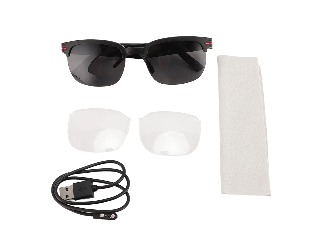 Óculos De Sol Bluetooth Com Lentes Polarizadas Fones De Ouvido Ip67 À Prova D'água Para Pilotagem E Dirigir