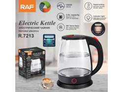 Hervidor de vidrio de borosilicato de alta calidad con apagado automático, alta potencia y capacidad de 2 litros. Mdug