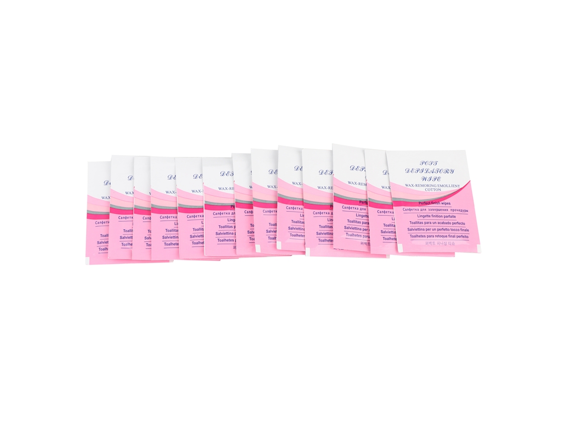 30pcs Toalhas Umedas Para Remoção De Cera Com Embalagem Individual - Higienicas E Praticas Para Pós-depilação