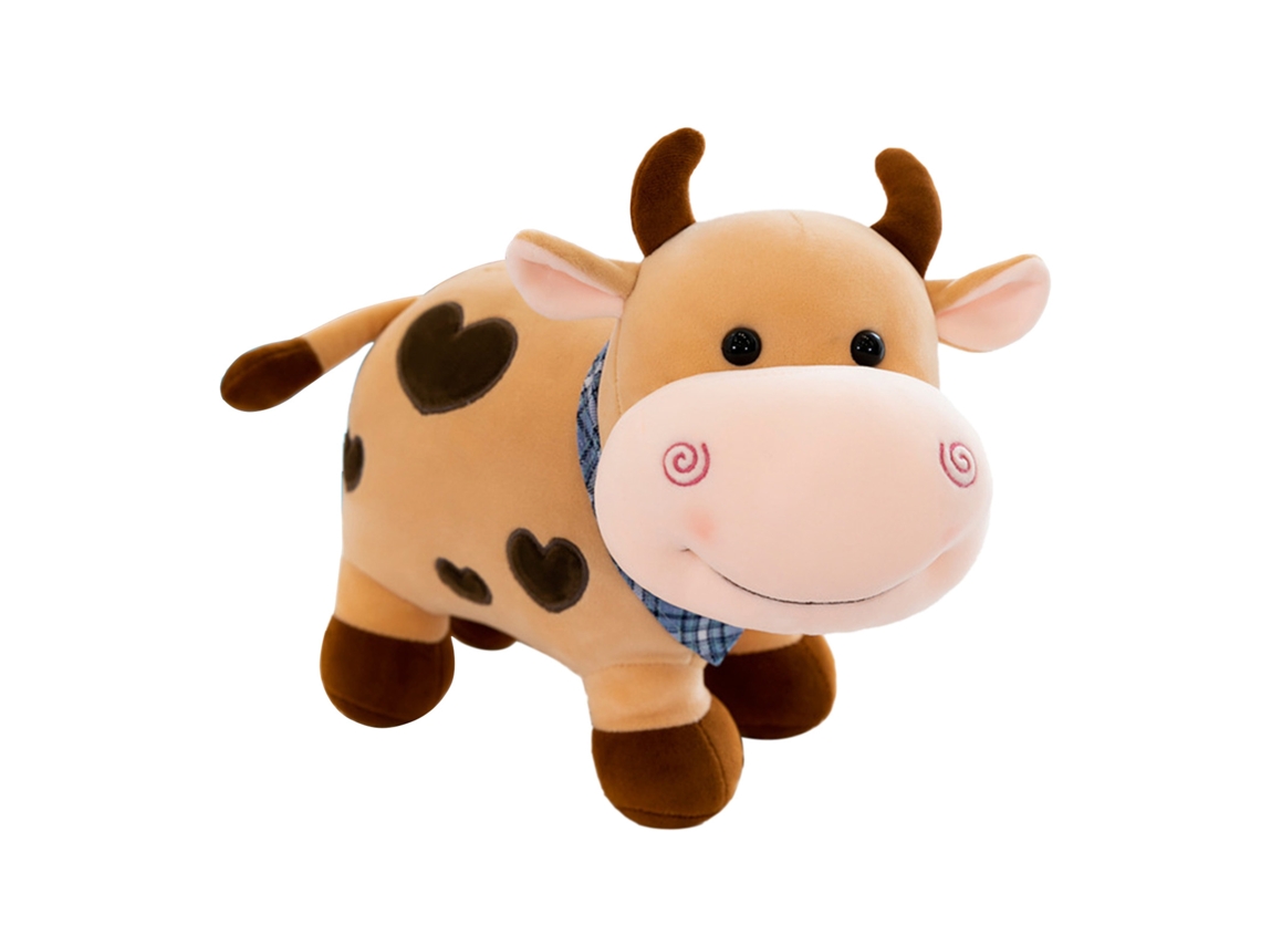 Lindo Peluche De Ternero, Muñeco Suave Del Zodiaco Bovino, Regalo De Cumpleaños