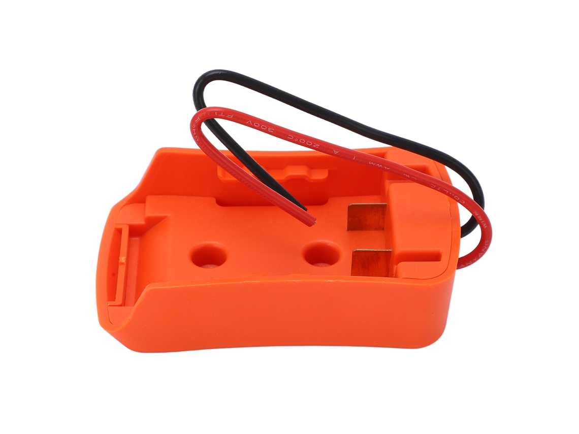 Adaptador Convertidor De Batería Seguro De 18v 20v Con Base De Enchufe Para Bricolaje Y Cable De 12awg