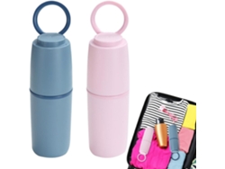 Estuche De Viaje Para Cepillos De Dientes, Estuche Compacto Para Guardar 2 Cepillos De Dientes, Organizador.