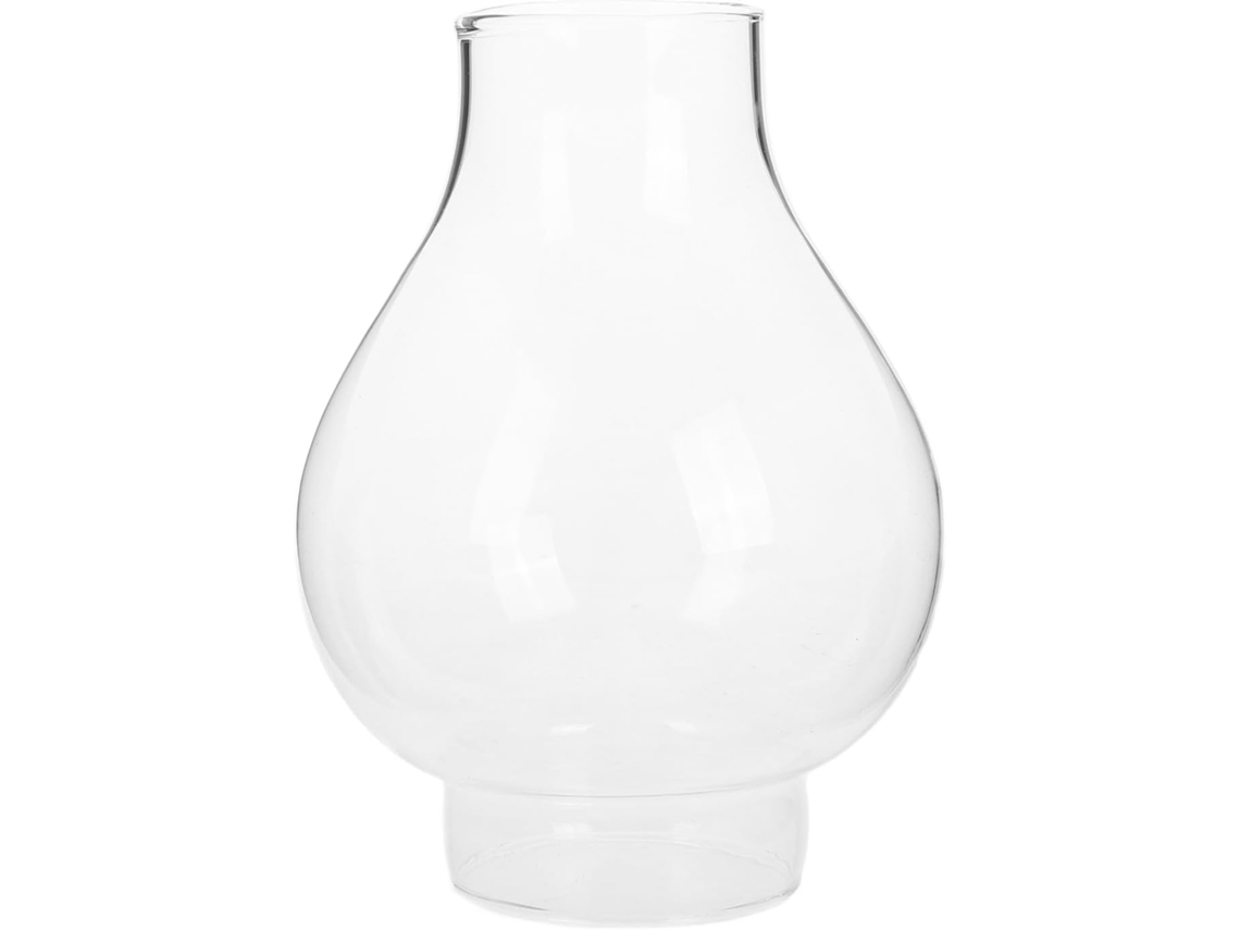 Tapa redonda vintage de cristal transparente resistente al viento para chimenea, ideal para proteger lámparas de aceite. SFUSHOS