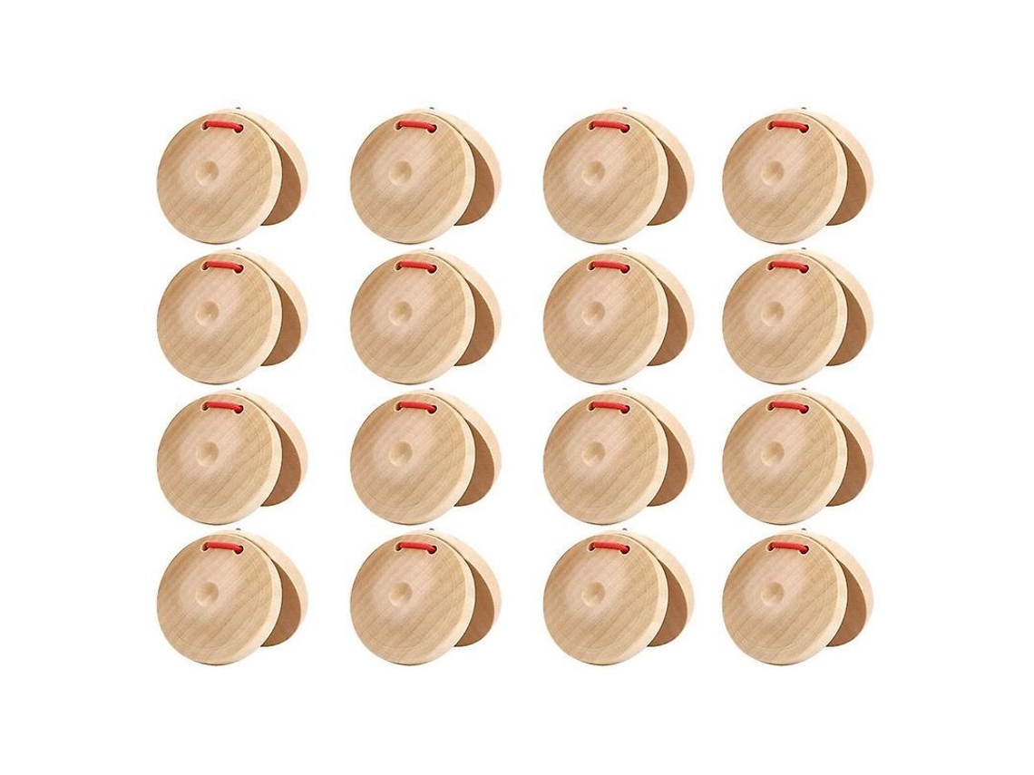 Castañuelas De Madera Para Mano, Instrumento Musical De Percusión