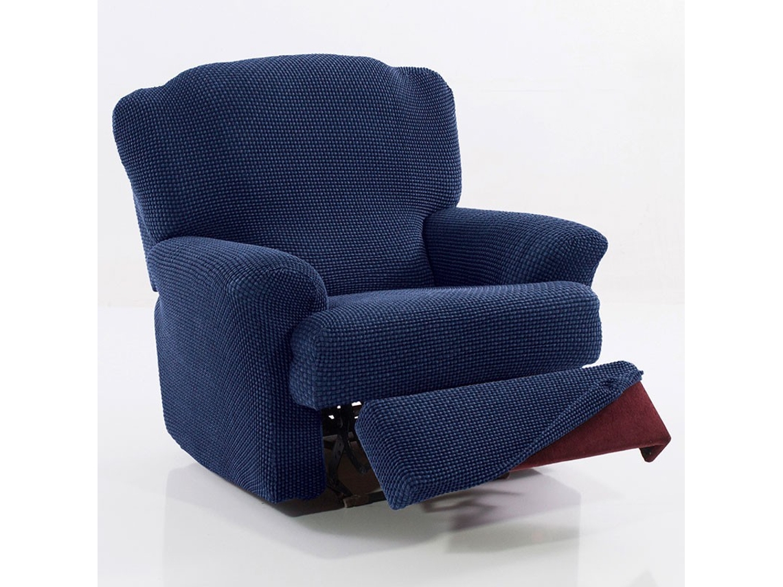 Maxifundas | Funda De Sillón Relax Relive (sillón Relax) | Marino | Alta Elasticidad Y Tacto Suave | Hecho En España.