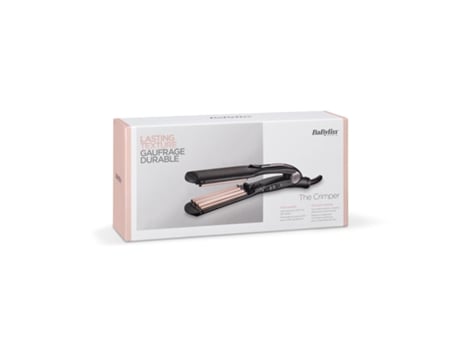 Babyliss The Crimper Plancha Texturizante Caliente Negro Rosa 1.8 M