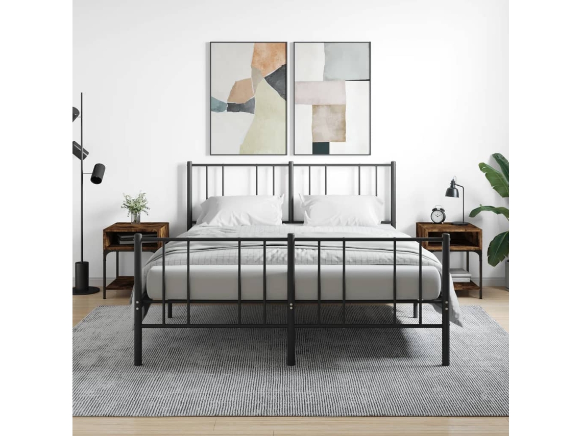 Mesitas de Noche 2Pzs 40X41X50 Cm Deriv. Madera Roble Ahumado