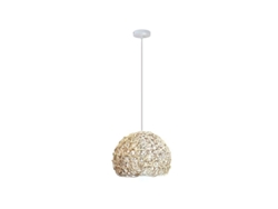 Lámpara colgante de mimbre Cebu 1xe27 de 30 cm, Cristalrecord