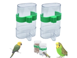 Omni-pack De 2 Bebederos Para Jaulas, Dispensadores De Agua Y Comida, Estaciones De Alimentación Para Aves Pequeñas