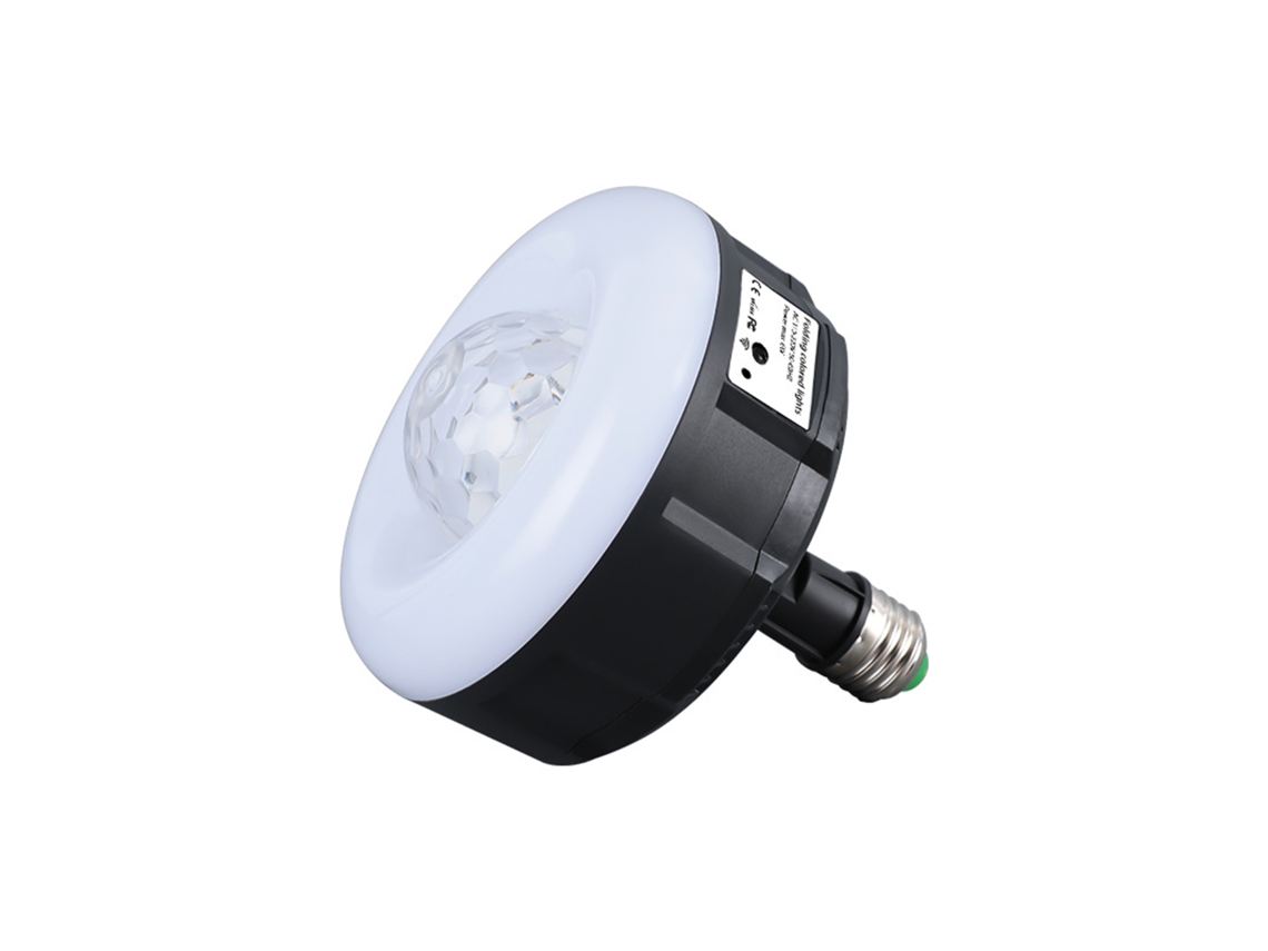 Bj-lâmpada De Cristal Rotatória Mágica Esférica E27 Luz Colorida E Branca Para Casa Ktv Cena