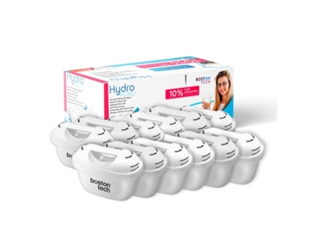 Filtros de agua Hydro pure Pack 12 cartuchos compatible con jarrar Brita MAXTRA/MAXTRA/PERFECTFIT/AMAZON BASICS