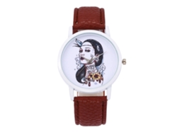 Reloj De Pulsera De Cuarzo Elegante E Informal Para Mujer, Regalo De Moda, Color Marrón.