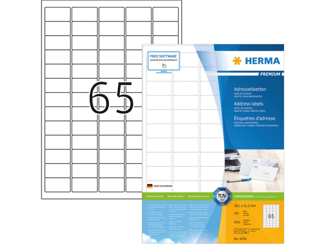 Etiquetas de impresora HERMA 4254
