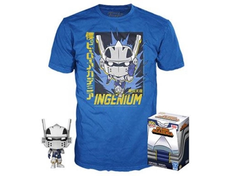 Pop & Tee My Hero Academia Tenya Iida Ingenium (Full Mech Suit) Funko y Camiseta Tamaño M