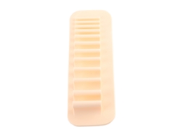 Suporte De Parede Em Silicone Macio Para Pincéis De Maquiagem E Escovas De Dentes Com 11 Buracos
