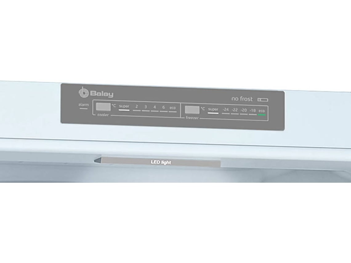Frigorífico Combi BALAY 3KFE765WI (No Frost - 203 cm - 368 L - Blanco)