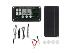 Kit de panel solar de 600 W con controlador de 100 A para autocaravanas, barcos y remolques