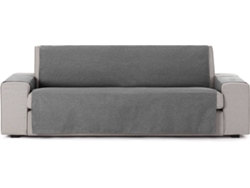 Funda de Sofá 4 Plazas EYSA Prática Premium Valeria Tejido Elástico (190 x 80 x 220 cm - Poliéster y Algodón - Antracita)
