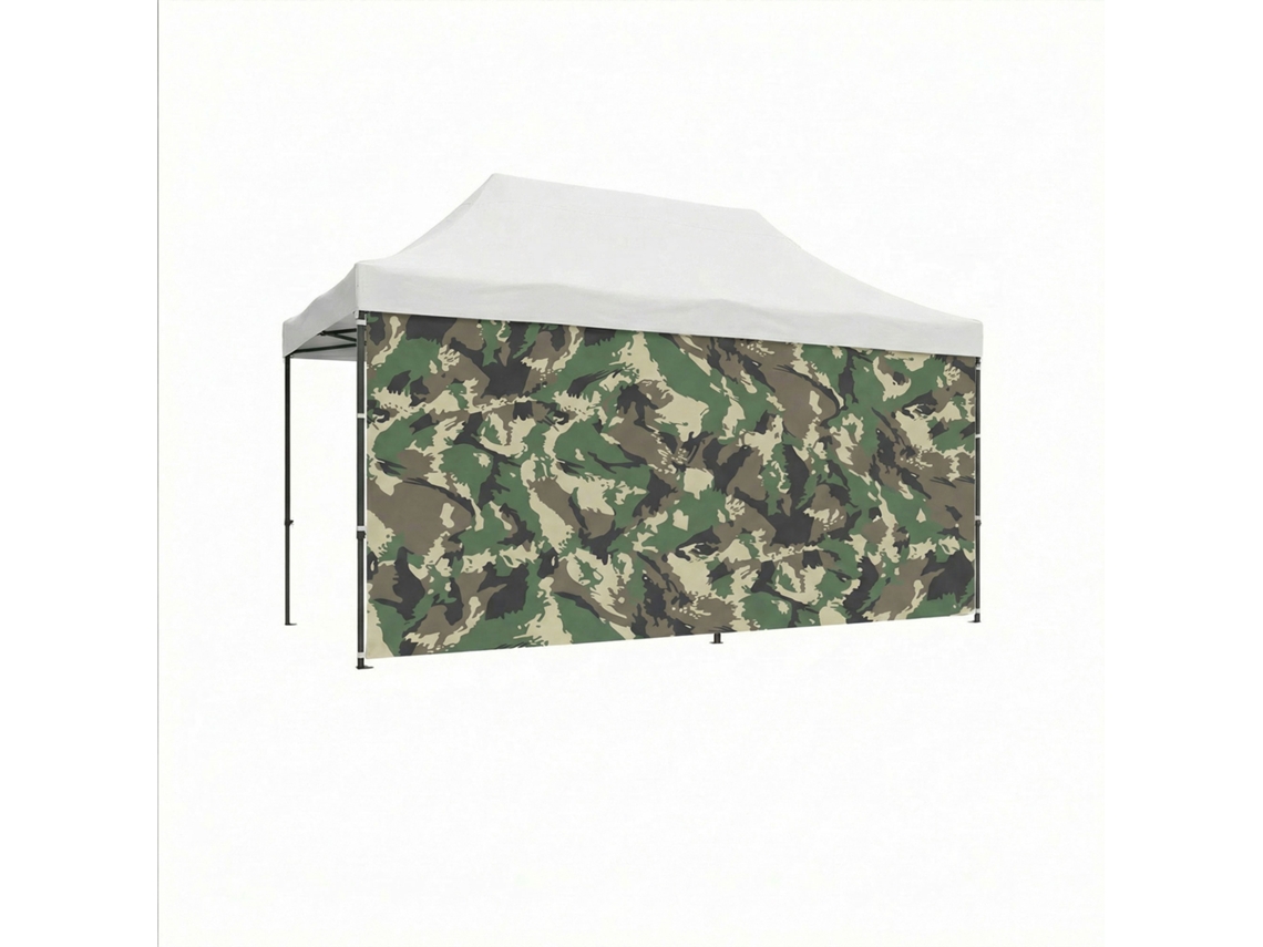 Lona Lateral De 450x200h Cm Para Cenador De Jardín Camuflaje