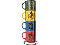 Set de 4 tazas Harry Potter con pico metálico 300 ml