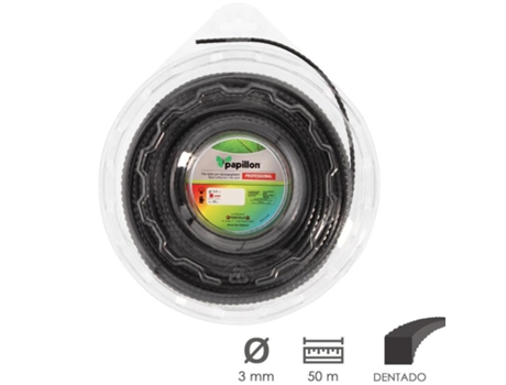Fio de Nylon Desbrozadoras Cuadrado Trenzado Profesional 3,0 Mm Rollo 50 Metros Fio de Nylon Corte Desbrozadores Hierba,