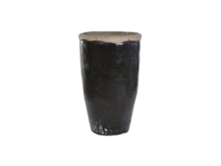 Anfora Arcilla Negro 58x58x95cm
