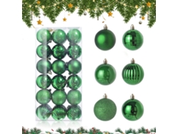 Bolas navideñas, decoración para árboles de Navidad para fiestas, para decoraciones festivas (verde) RNEMITERY
