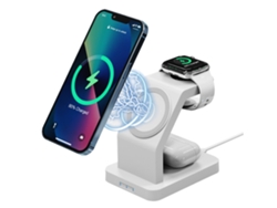 Estación de Carga Sem Fio Bisbisous para Apple YEMAESRE Blanco