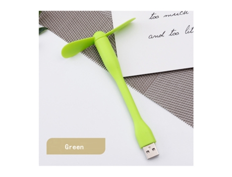 Ventilador portátil Usb Banco de energía plegable para PC portátil [Verde]
