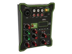 Mini Mezclador De Sonido Sin Pérdidas, 5 Canales, Bluetooth, Unidad Usb, Grabador Compacto Para Transmisión En Vivo.
