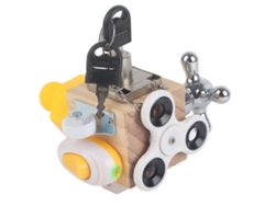 Cubo de Atividades Bj-cubo para Bebês, Brinquedo Sensorial Educativo para Aprendizagem Precoce Montessori