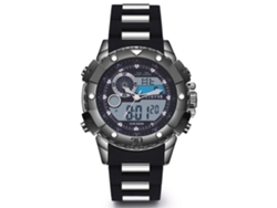 Reloj Deportivo Multifuncional De Doble Movimiento E Impermeable Para Hombre (blanco)