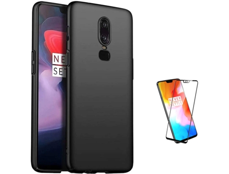 Kit Carcasa Y Protector Oneplus 6 Full Cover Turtleshell Negro