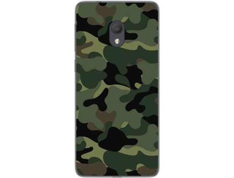 Carcasa Alcatel 1C (2019) TUMUNDOSMARTPHONE Camuflaje Multicolor