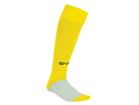 Calcetines para Hombre GIVOVA Altas Match Amarillo para Fútbol (Tamaño Unico)