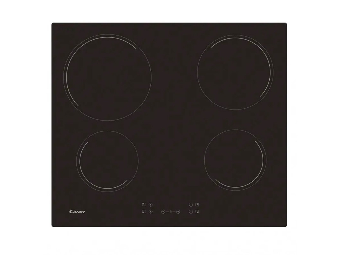 Placa de Vitrocerámica CANDY CH64CCB-4U2 (Eléctrica - 62 cm - Negro)