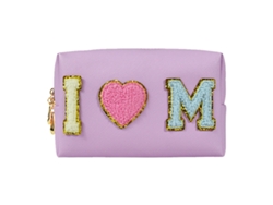 Bolsa de maquillaje con letras, piel sintética, impermeable, bolsa de aseo portátil para mujer NEVEANCE