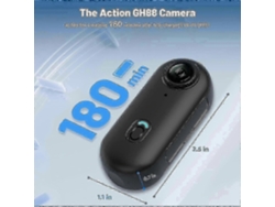 Nueva mini cámara de acción 4K de 2025 con 128 GB de almacenamiento, cámara POV tipo pulgar TAISHENGDA